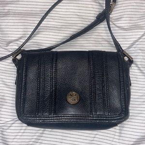 Tory Burch black messenger bag/crossbody
